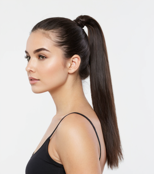 Black Clip-in Wrap Ponytail - 365 Hair Co.