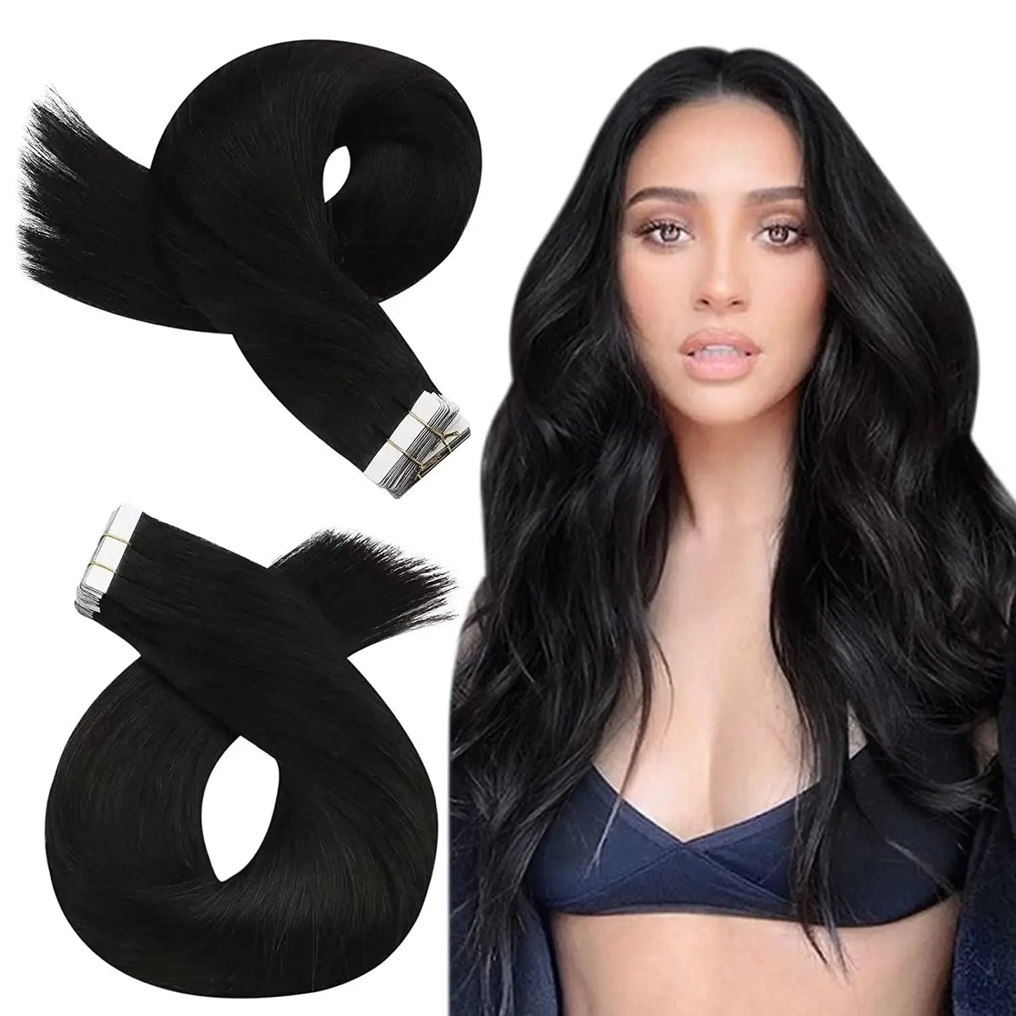 Black Skin Weft Tape-in - 365 Hair Co.