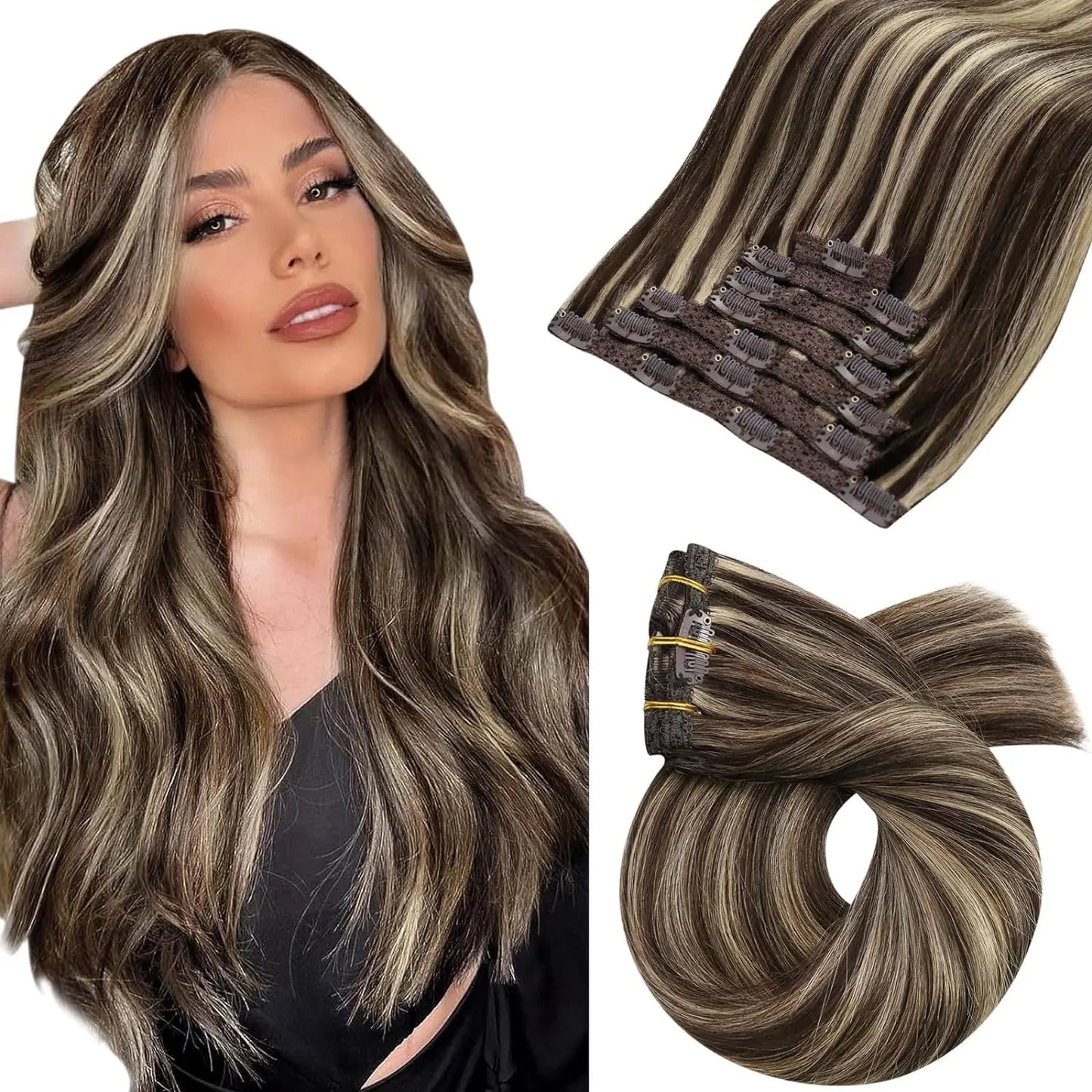 Lace Weft Balayage 7pcs Clip-in - 365 Hair Co.