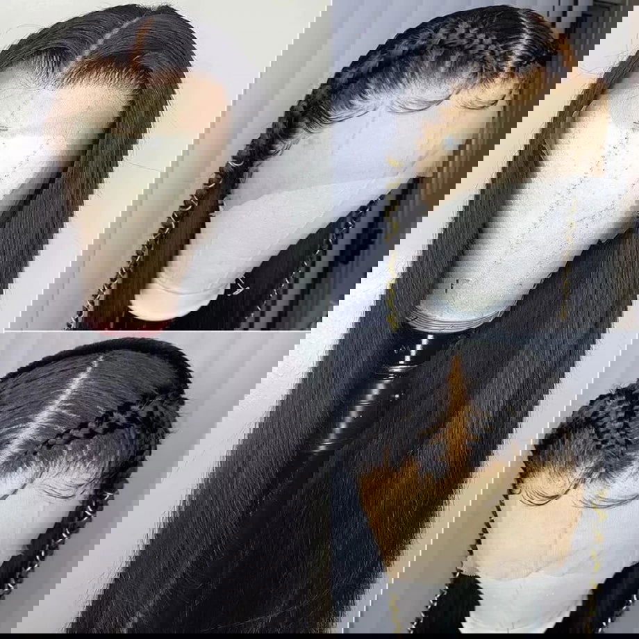 Straight Glueless HD Lace Front Black Wig - 365 Hair Co.
