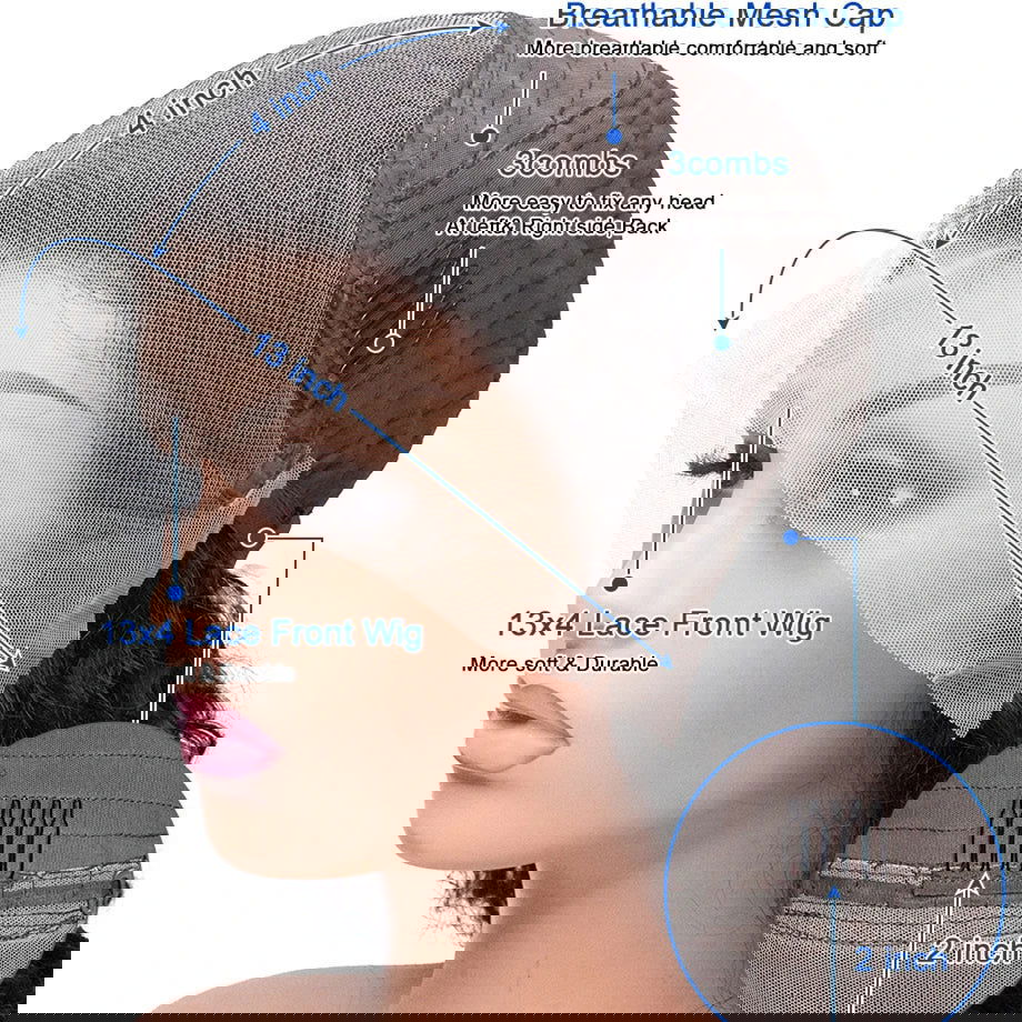 Straight Glueless HD Lace Front Black Wig - 365 Hair Co.