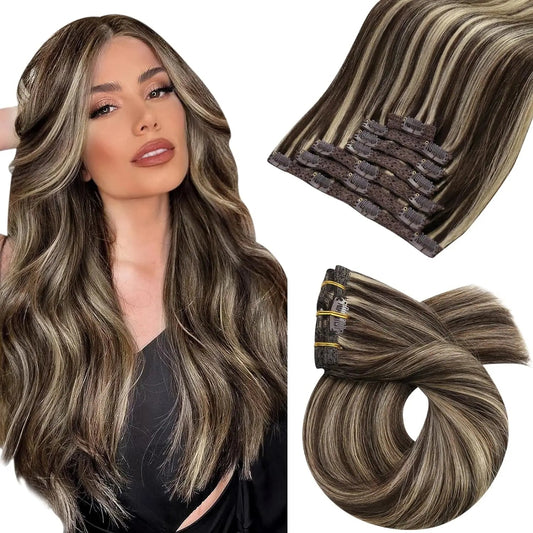 Lace Weft Balayage 7pcs Clip-in - 365 Hair Co.