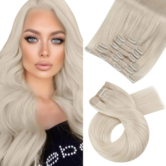 Lace Weft Blonde 7pcs Clip-in - 365 Hair Co.