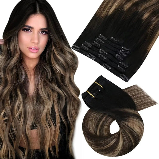Lace Weft Ombre 7pcs Clip-in - 365 Hair Co.