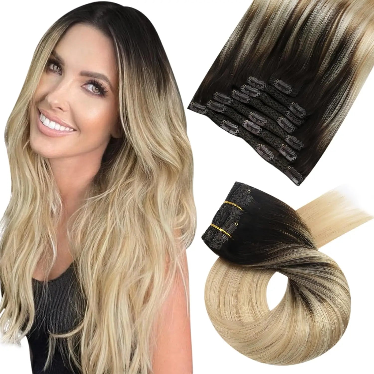 Lace Weft Ombre 7pcs Clip-in - 365 Hair Co.