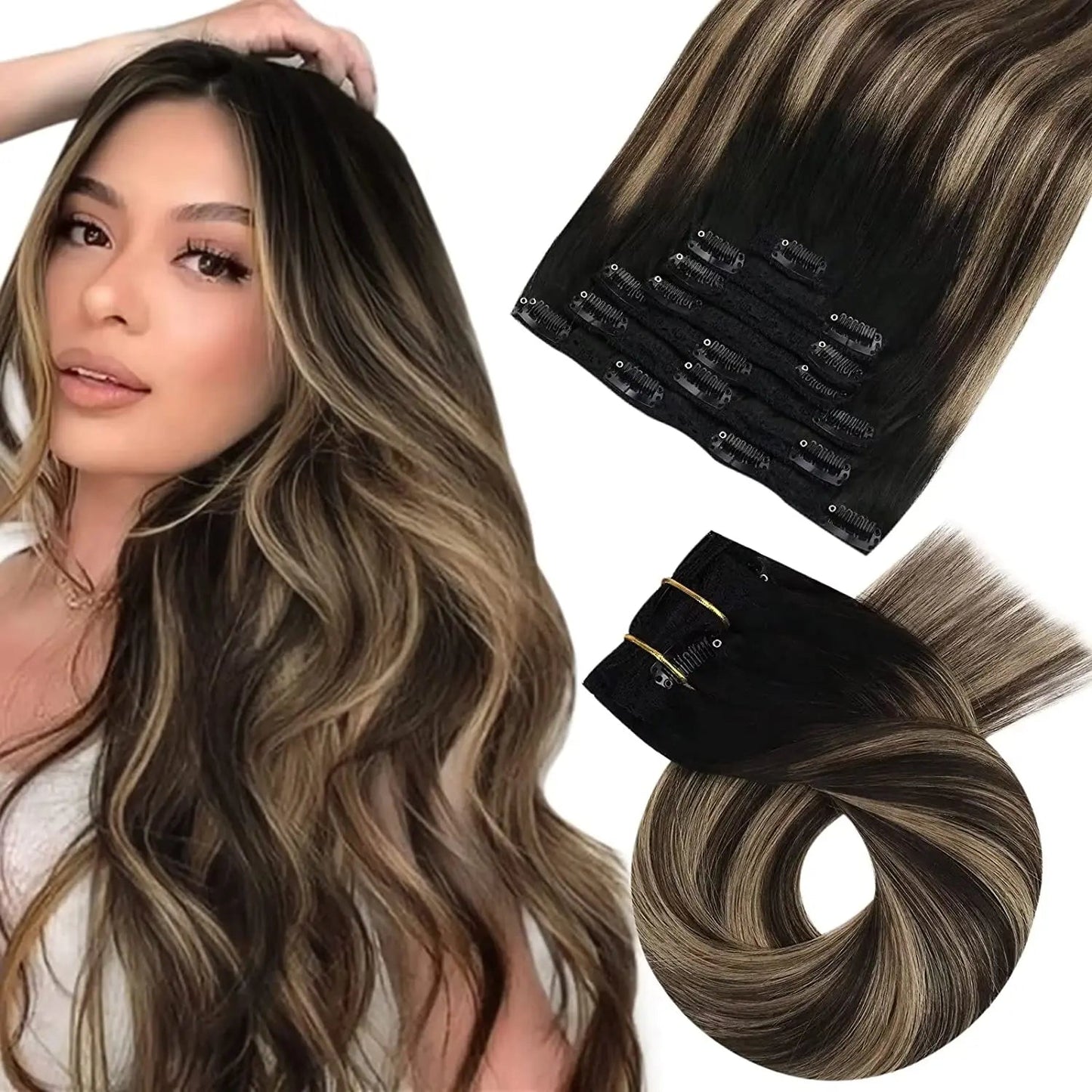 Lace Weft Ombre 7pcs Clip-in - 365 Hair Co.