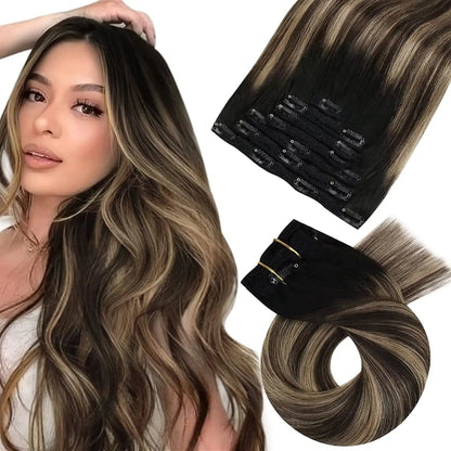 Lace Weft Ombre 7pcs Clip-in - 365 Hair Co.
