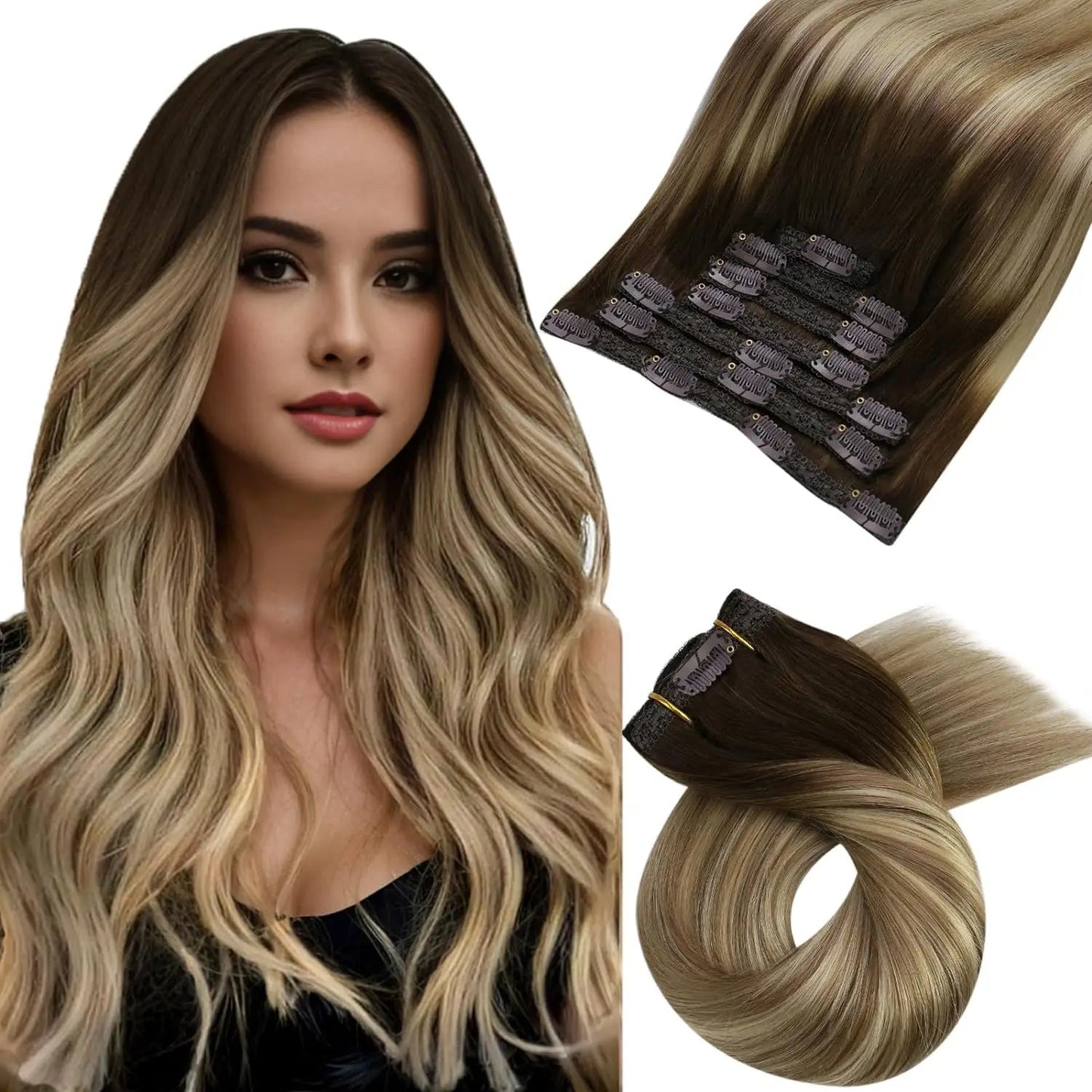Lace Weft Ombre 7pcs Clip-in - 365 Hair Co.