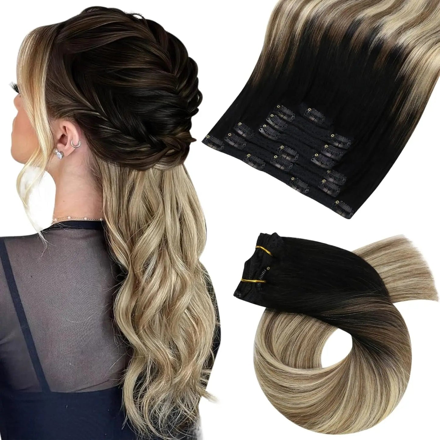 Lace Weft Ombre 7pcs Clip-in - 365 Hair Co.